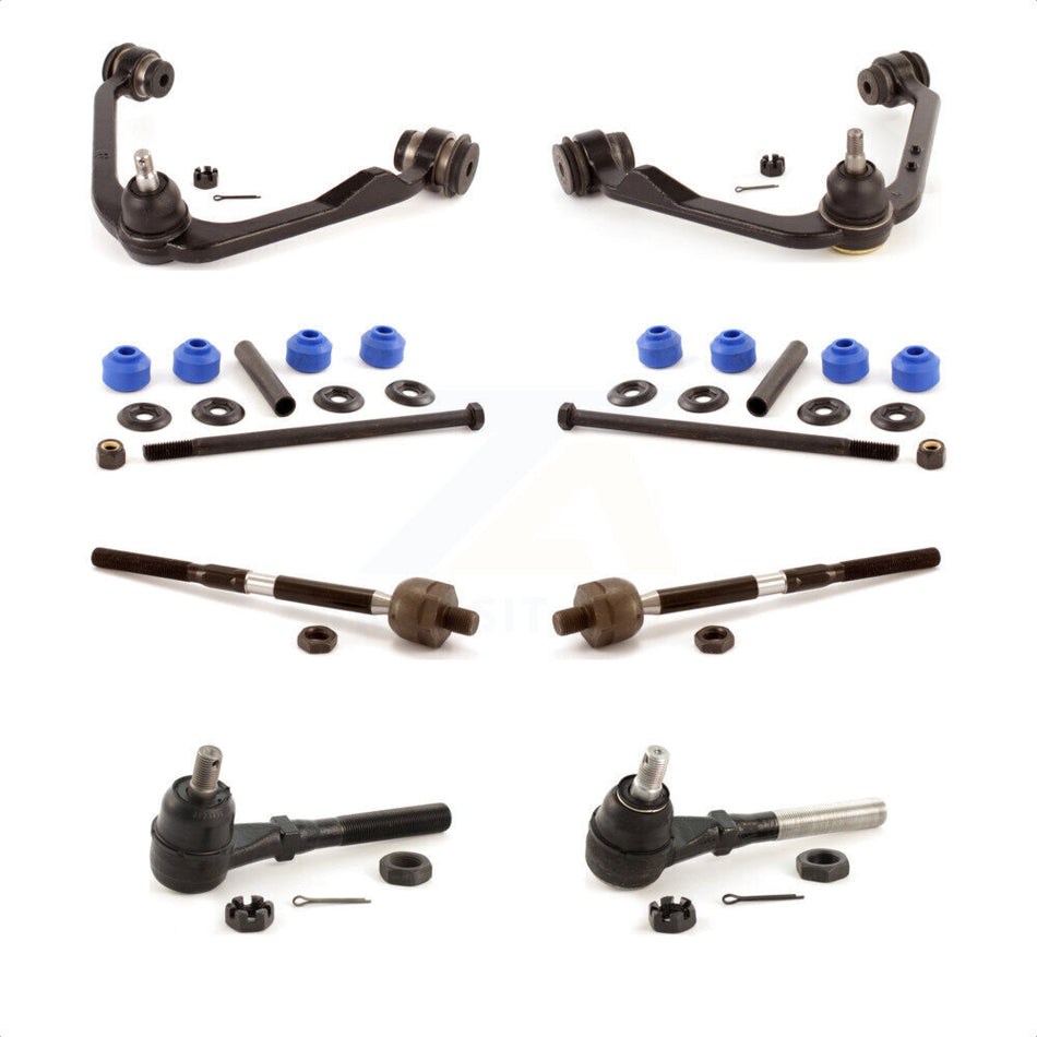 Front Suspension Control Arm And Ball Joint Assembly Steering Tie Rod End Stabilizer Bar Link Kit (8Pc) For 1998-2001 Ford F-150 RWD KTR-103685 by TOR