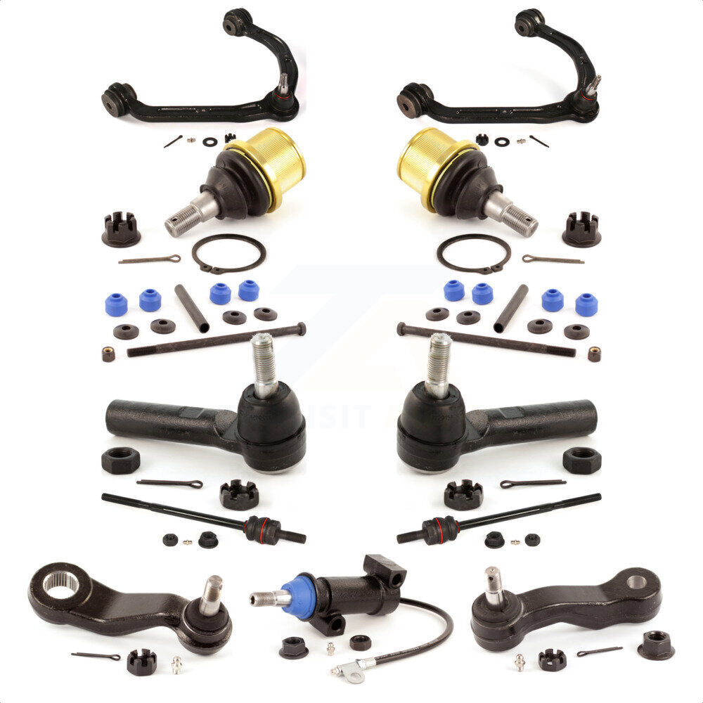 Front Control Arms Assembly And Lower Ball Joints Tie Rods Link Sway Bar Suspension Kit (13Pc) For 2003-2007 Chevrolet Express 3500 GMC Savana Without Frame Bracket KTR-103740 by TOR