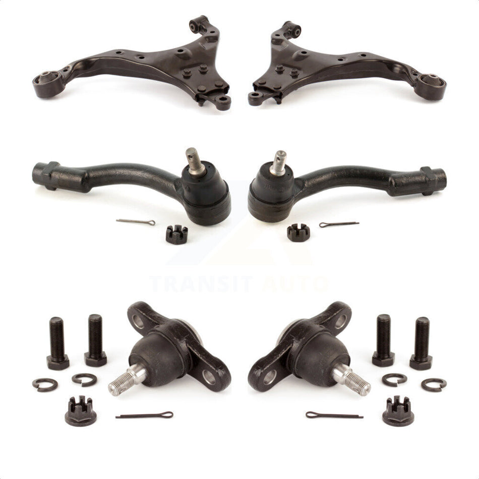 Front Suspension Control Arm With Tie Rod End And Ball Joint Kit (6Pc) For Kia Sportage Hyundai Tucson KTR-103997 by TOR