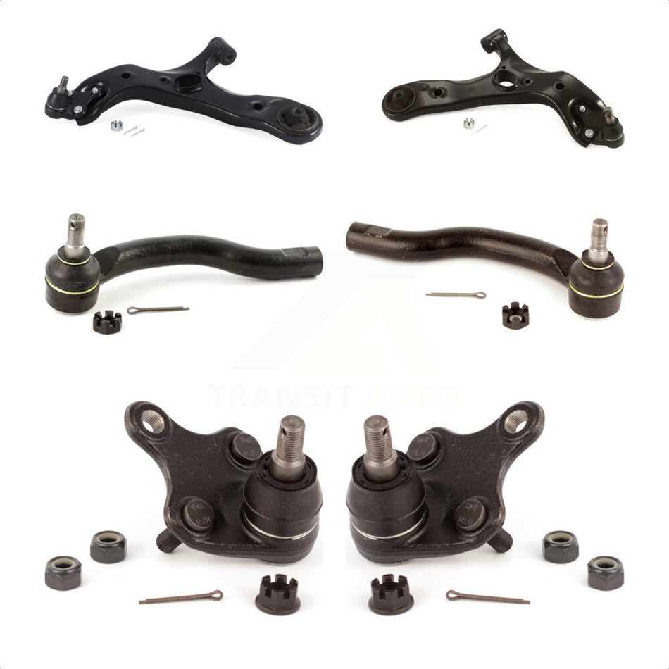 Front Suspension Control Arm With Tie Rod End And Ball Joint Kit (6Pc) For Scion tC Lexus HS250h KTR-104003 by TOR