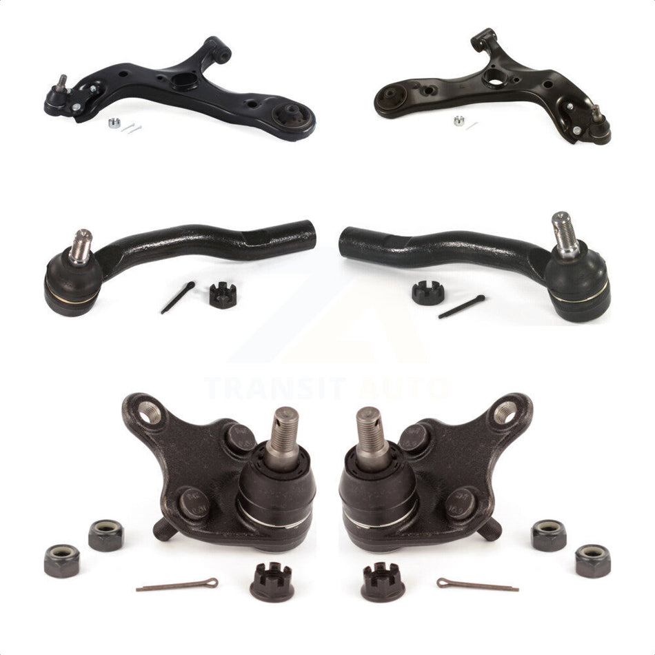 Front Suspension Control Arm With Tie Rod End And Ball Joint Kit (6Pc) For Scion xB Toyota Corolla iM KTR-104004 by TOR