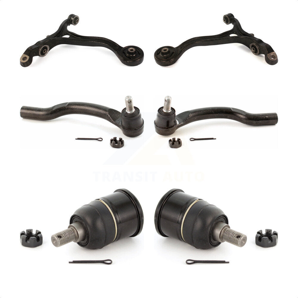 Front Suspension Control Arm With Tie Rod End And Ball Joint Kit (6Pc) For Honda Accord Acura TSX KTR-104012 by TOR