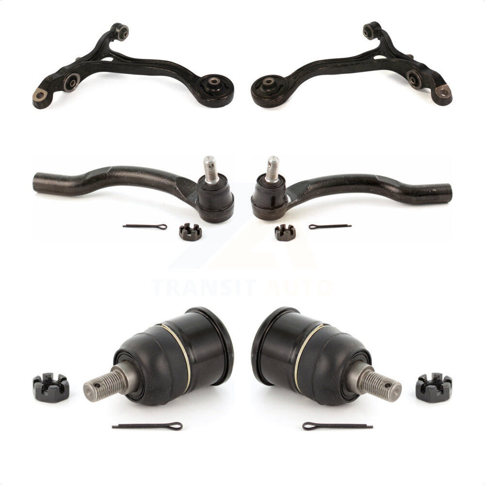 Front Suspension Control Arm With Tie Rod End And Ball Joint Kit (6Pc) For Honda Accord Acura TSX KTR-104012 by TOR