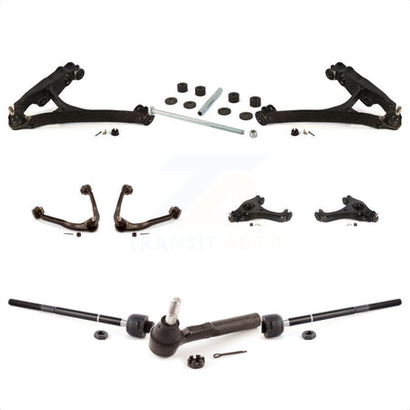 Front Control Arms Assembly And Lower Ball Joints Tie Rods Link Sway Bar Suspension Kit (10Pc) For 2005 Chevrolet Silverado 1500 RWD with Torsion front springs Rack steering type KTR-104073 by TOR