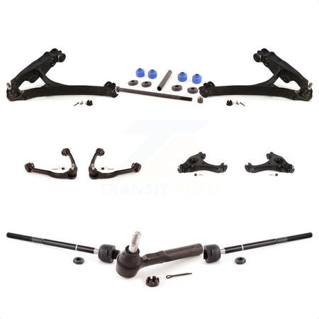 Front Control Arms Assembly And Lower Ball Joints Tie Rods Link Sway Bar Suspension Kit (10Pc) For 2005 Chevrolet Silverado 1500 RWD with Torsion front springs Rack steering type KTR-104074 by TOR