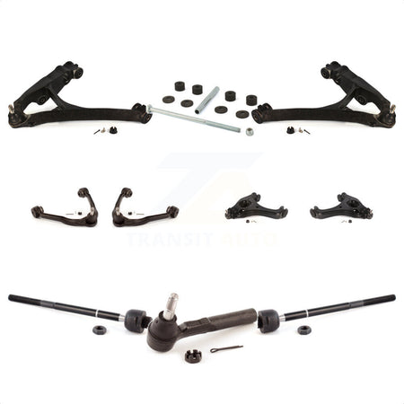 Front Control Arms Assembly And Lower Ball Joints Tie Rods Link Sway Bar Suspension Kit (10Pc) For 2005 Chevrolet Silverado 1500 RWD with Torsion front springs Rack steering type KTR-104075 by TOR