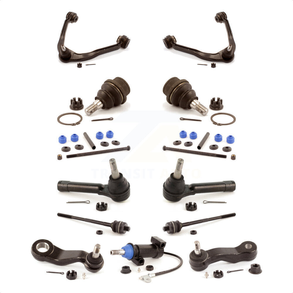 Front Control Arms And Lower Ball Joints Tie Rods Link Sway Bar Kit (13Pc) For Chevrolet Silverado 1500 GMC Tahoe Sierra Suburban Yukon XL Avalanche Cadillac Classic Escalade ESV EXT KTR-104170 by TOR