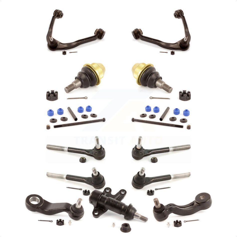 Front Control Arms Assembly And Lower Ball Joints Tie Rods Link Sway Bar Suspension Kit (13Pc) For 2000 GMC Yukon 5.7L Without Frame Bracket KTR-104174 by TOR