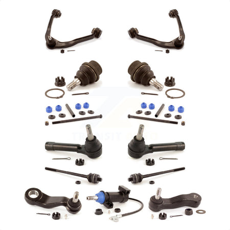 Front Control Arms Assembly And Lower Ball Joints Tie Rods Link Sway Bar Suspension Kit (13Pc) For Chevrolet Silverado 1500 GMC Sierra Without Frame Bracket KTR-104176 by TOR