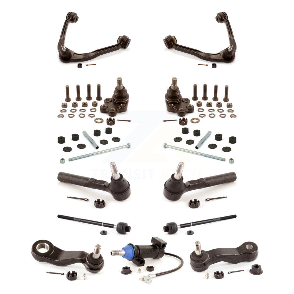 Front Control Arms & Lower Ball Joints Tie Rods Link Sway Bar Kit (13Pc) For Chevrolet Silverado 1500 Classic GMC Sierra Without Frame Bracket RWD with Coil front springs Rack steering type KTR-104186 by TOR