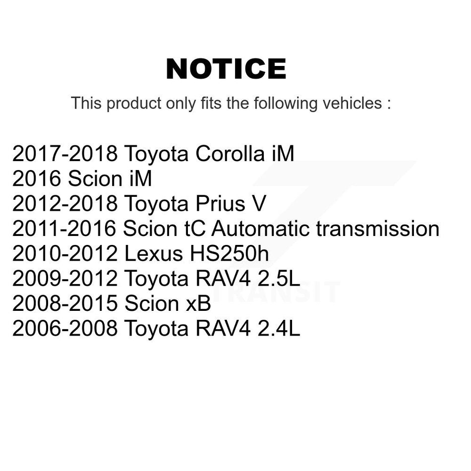 Front Wheel Bearing And Hub Assembly Pair For Toyota RAV4 Scion xB Prius V tC Corolla iM Lexus HS250h K70-100312