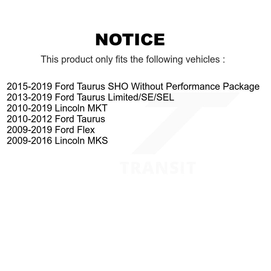 Front Wheel Bearing And Hub Assembly Pair For Ford Taurus Flex Lincoln MKS MKT K70-100328