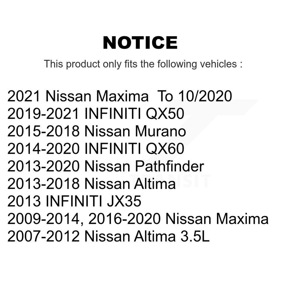 Front Wheel Bearing And Hub Assembly Pair For Nissan Altima Maxima Pathfinder INFINITI Murano QX60 JX35 QX50 K70-100342