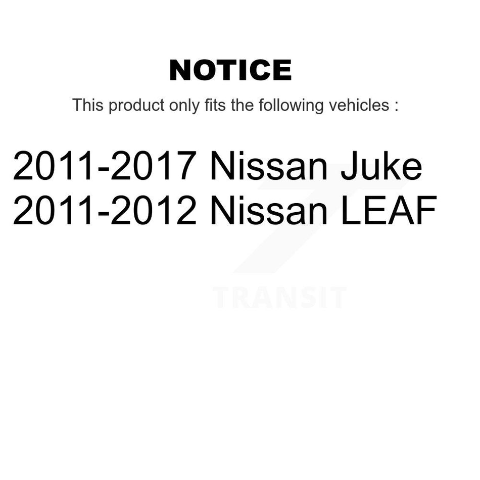 Front Wheel Bearing And Hub Assembly Pair For Nissan Juke Leaf LEAF K70-100359