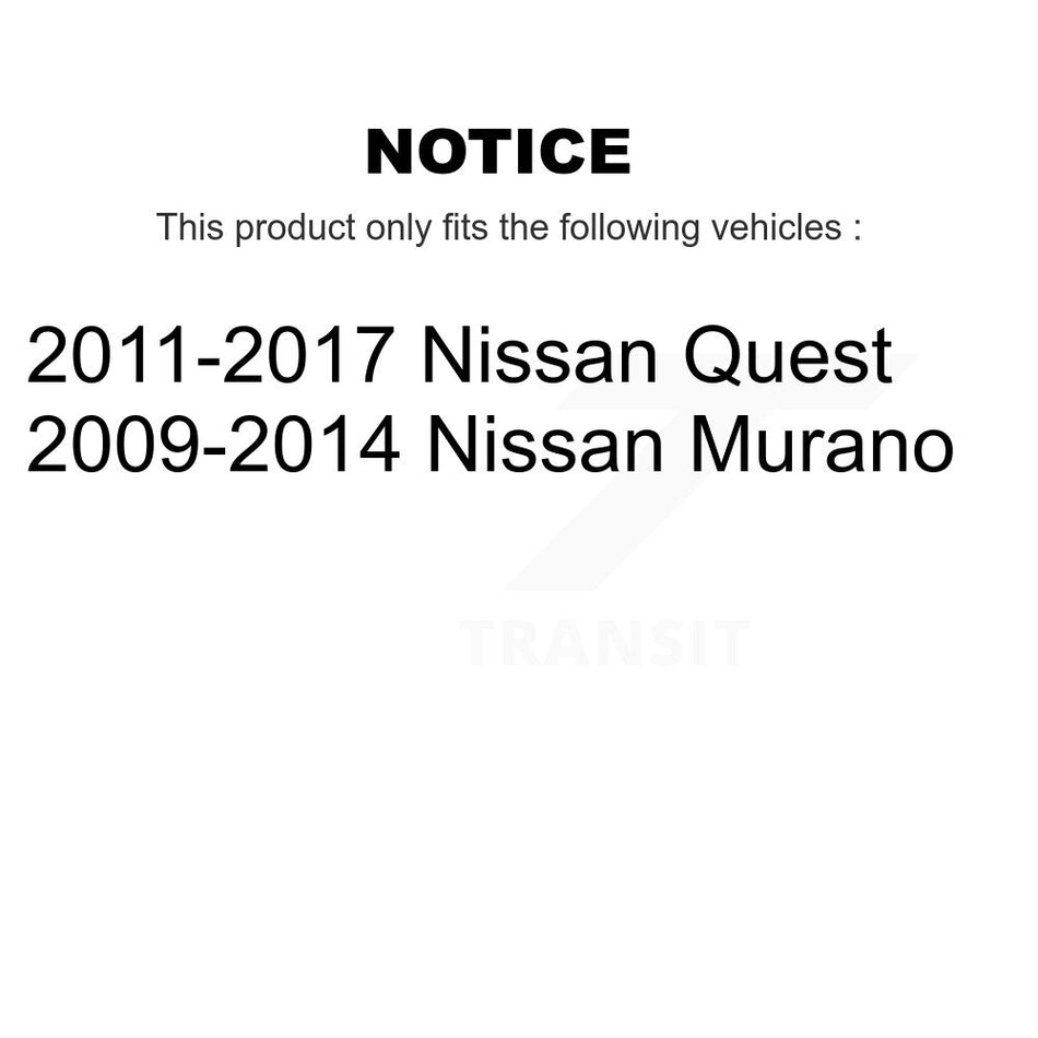 Front Wheel Bearing And Hub Assembly Pair For Nissan Murano Quest K70-100361