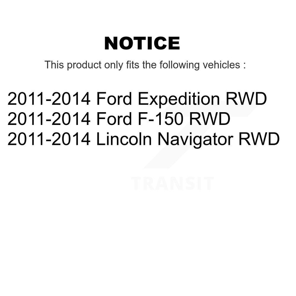 Front Wheel Bearing And Hub Assembly Pair For 2011-2014 Ford F-150 Expedition Lincoln Navigator RWD K70-100449