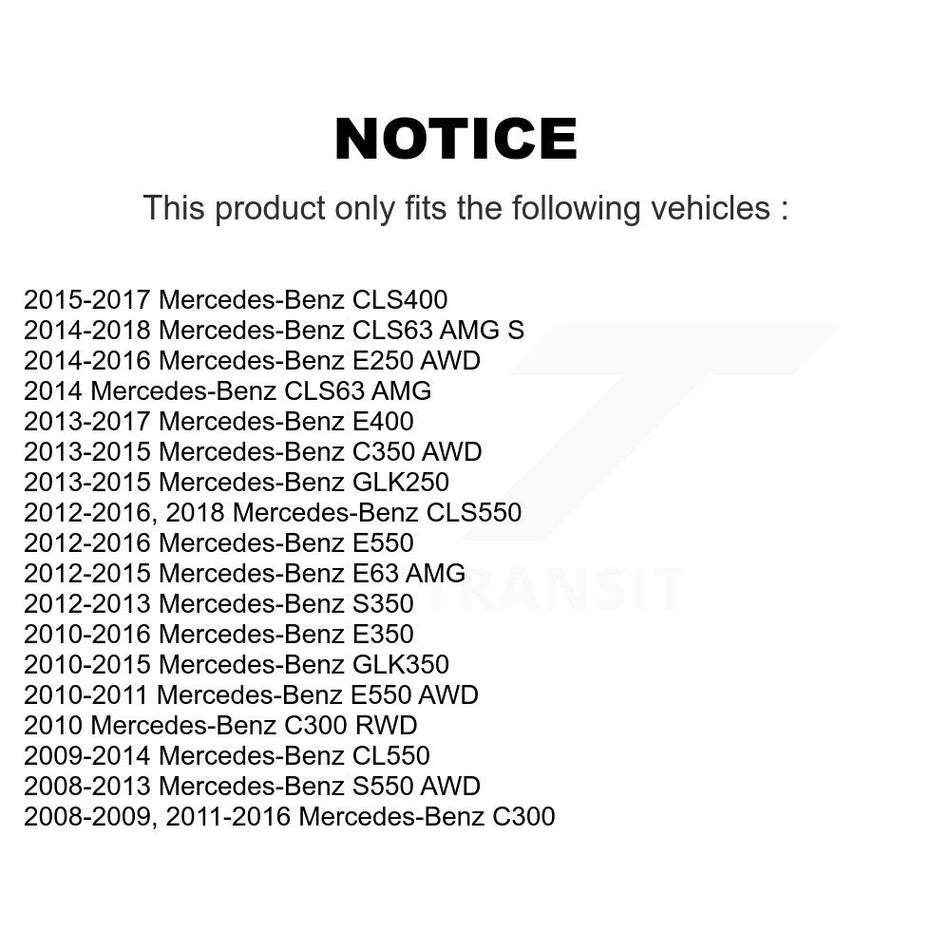 Front Wheel Bearing Pair For Mercedes-Benz C300 E350 GLK350 S550 E550 CLS550 E400 GLK250 C350 CLS400 E250 CL550 CLS63 AMG S S350 E63 K70-100543