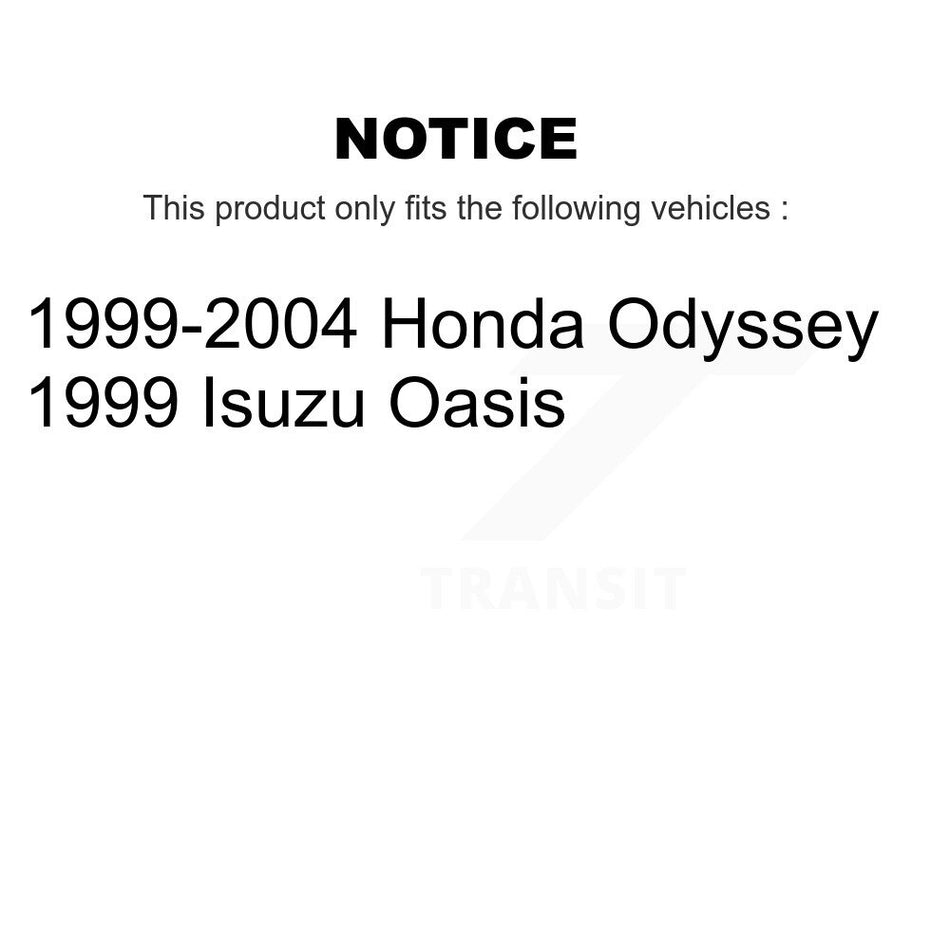 Rear Wheel Bearing And Hub Assembly Pair For Honda Odyssey Isuzu Oasis K70-100588