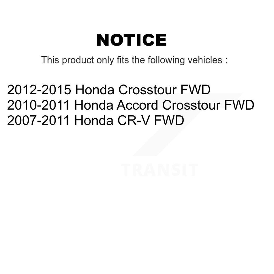 Rear Wheel Bearing And Hub Assembly Pair For Honda CR-V Crosstour Accord FWD K70-100678