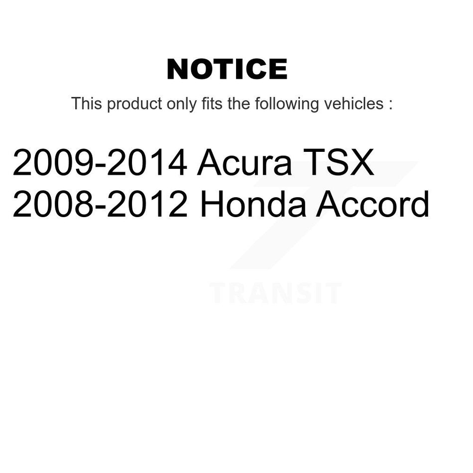 Rear Wheel Bearing And Hub Assembly Pair For Honda Accord Acura TSX K70-100684