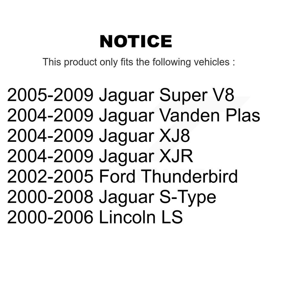 Rear Wheel Bearing Pair For Jaguar Lincoln LS S-Type Ford Thunderbird XJ8 Vanden Plas XJR Super V8 K70-101068