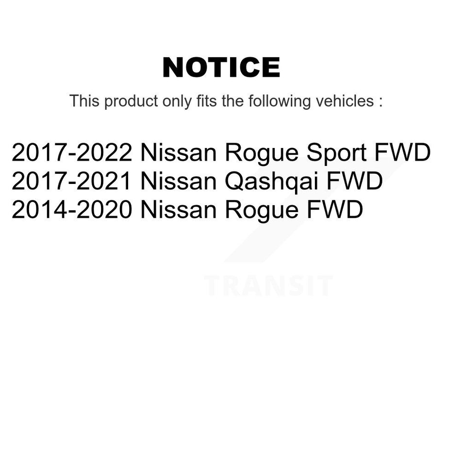 Rear Wheel Bearing And Hub Assembly Pair For Nissan Rogue Sport Qashqai FWD K70-101505