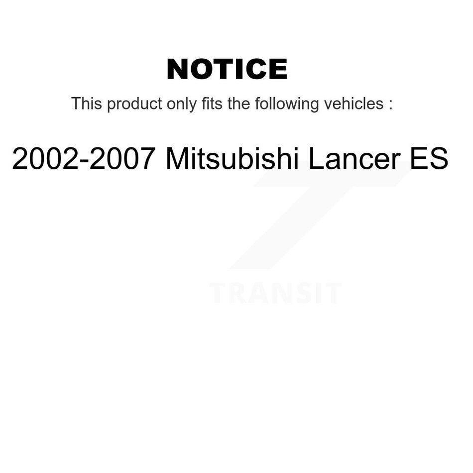 Front Rear Wheel Bearing And Hub Assembly Kit For 2002-2007 Mitsubishi Lancer ES K70-101578