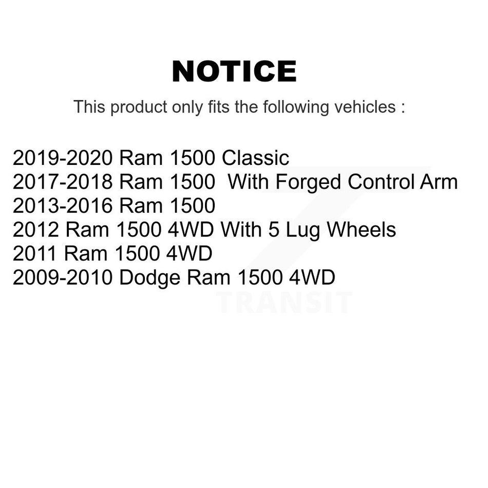 Front Suspension Control Arm And Ball Joint Assembly Link Kit For Ram 1500 Dodge Classic K72-100004