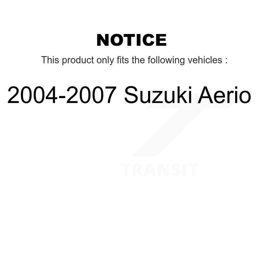 Front Suspension Control Arm And Ball Joint Assembly Link Kit For 2004-2007 Suzuki Aerio K72-100054