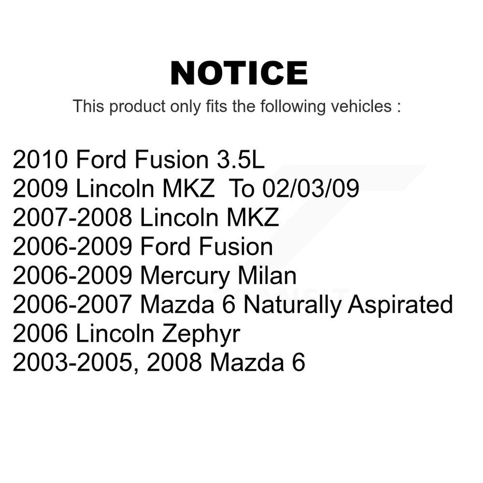 Front Suspension Control Arm And Ball Joint Assembly Link Kit For Ford Fusion Mazda 6 Mercury Milan Lincoln MKZ Zephyr K72-100099