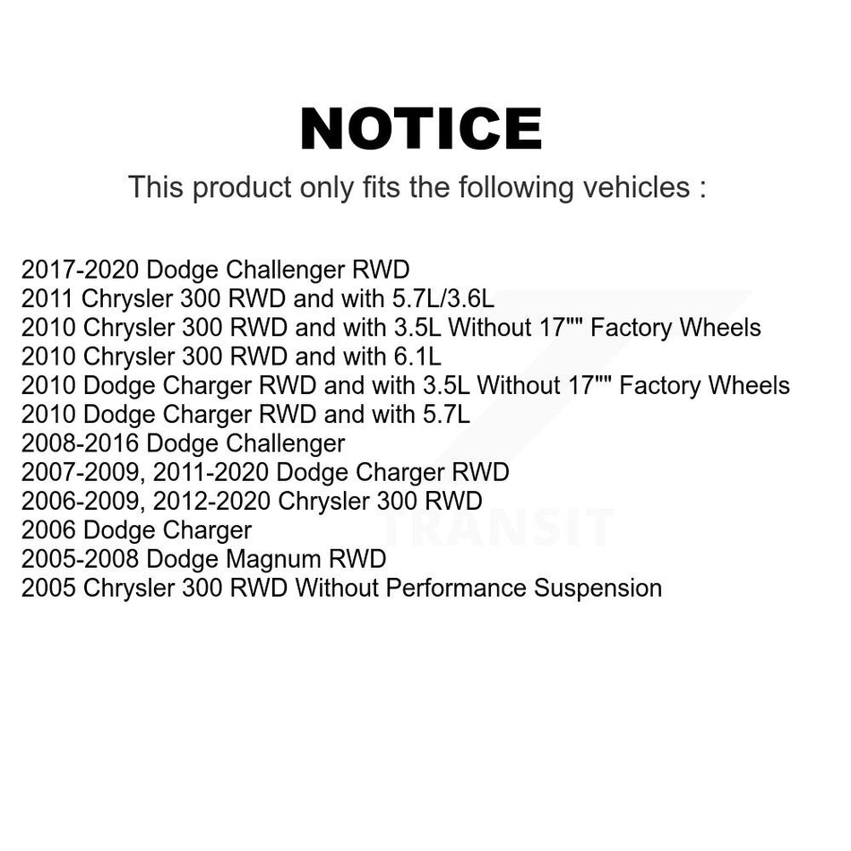 Front Suspension Control Arm And Ball Joint Assembly Link Kit For Dodge Charger Chrysler 300 Challenger Magnum K72-100102