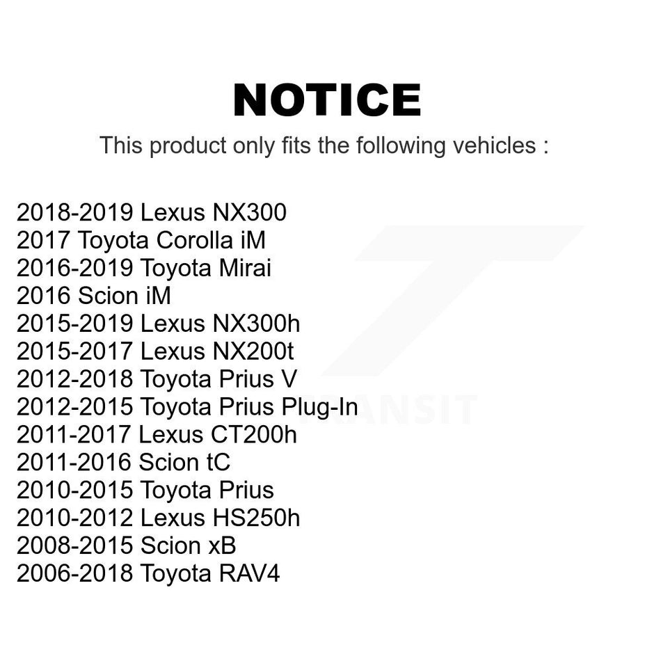 Front Suspension Link Pair For Toyota RAV4 Prius Lexus Scion xB V NX200t tC NX300 CT200h Plug-In NX300h Corolla iM HS250h Mirai K72-100200