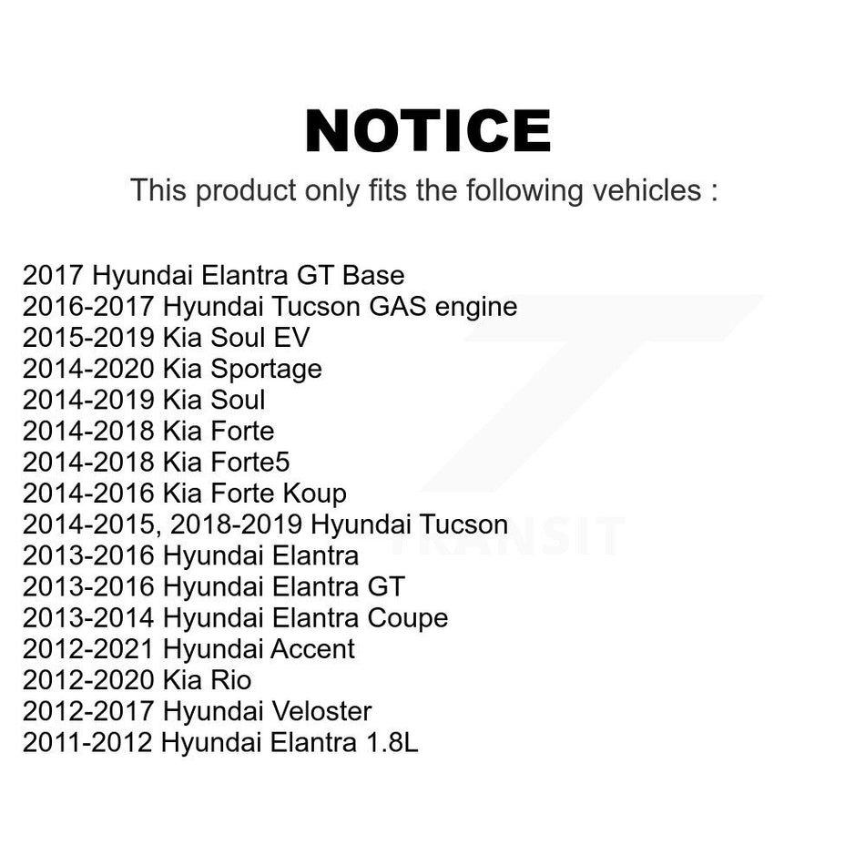 Front Suspension Link Pair For Hyundai Kia Elantra Soul Tucson Accent Sportage Forte Rio Veloster GT Forte5 Coupe Koup EV K72-100227