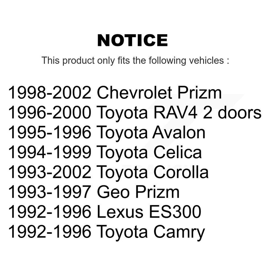 Front Suspension Link Pair For Toyota Corolla Camry RAV4 Prizm Chevrolet Geo Avalon Lexus ES300 Celica K72-100271