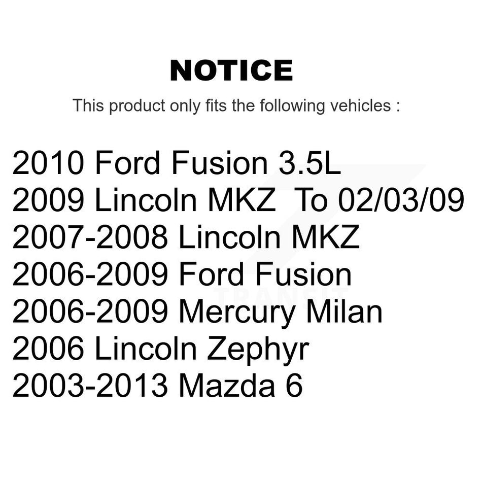 Front Suspension Link Kit For Ford Fusion Mazda 6 Mercury Milan Lincoln MKZ Zephyr K72-100306