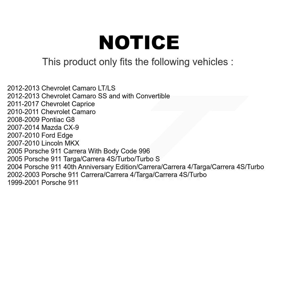 Rear Suspension Link Pair For Ford Edge Chevrolet Camaro Mazda CX-9 Lincoln MKX Porsche 911 Pontiac G8 Caprice K72-100347