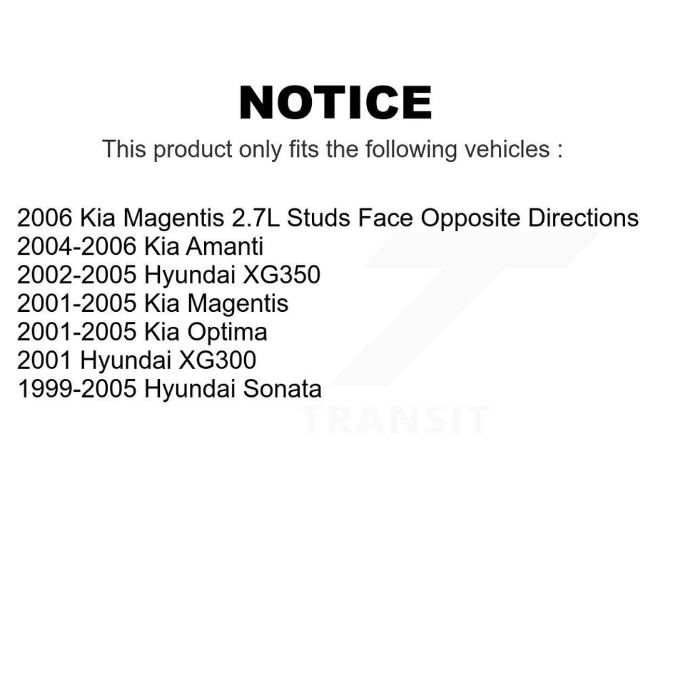 Rear Link Pair For Chevrolet Impala Buick Pontiac Grand Prix Century LaCrosse Monte Carlo Hyundai Sonata Limited Regal Kia Oldsmobile Intrigue Optima XG350 Amanti XG300 Allure Magentis K72-100397