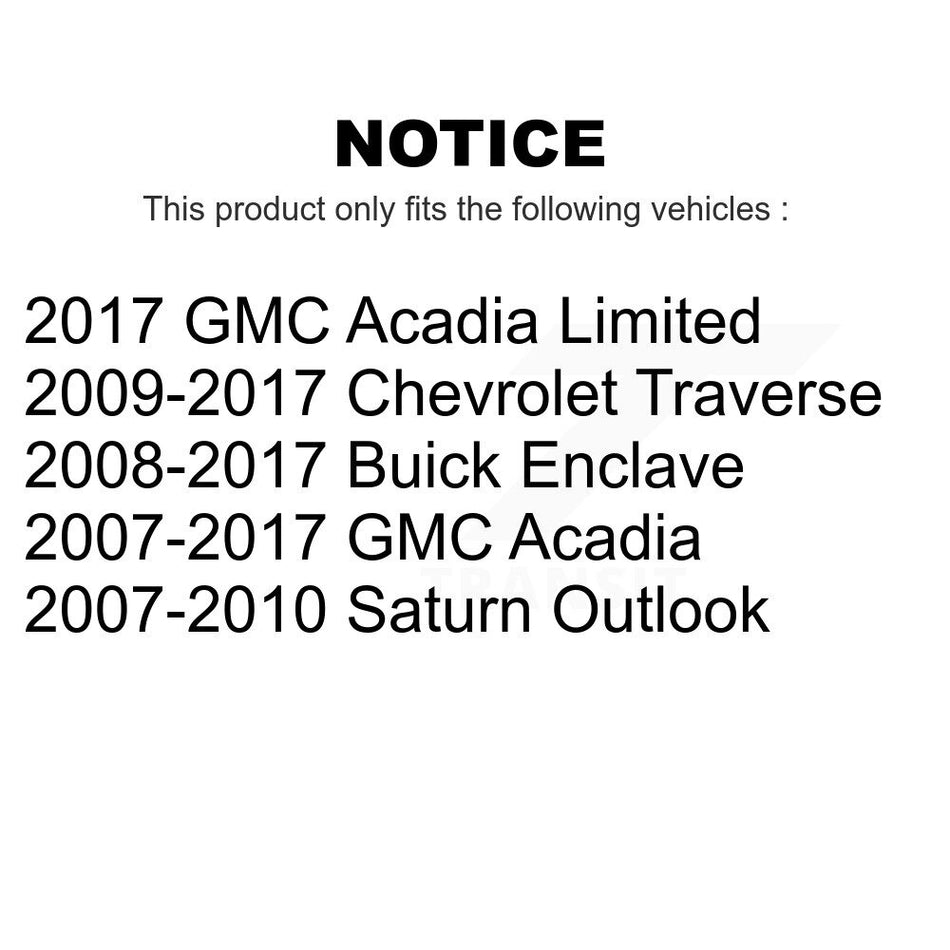 Front Suspension Ball Joints Pair For Chevrolet Traverse GMC Acadia Buick Enclave Saturn Outlook Limited K72-100441