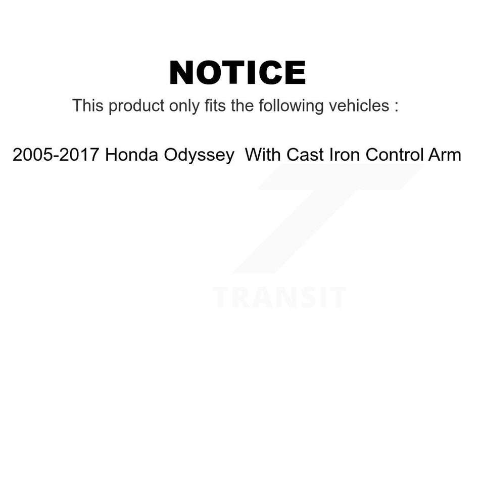 Front Suspension Ball Joints Pair For 2005-2017 Honda Odyssey K72-100504