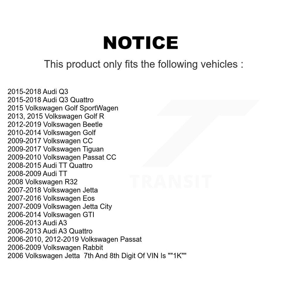 Front Rear Suspension Link Kit For Volkswagen Jetta Passat Tiguan Beetle Audi CC GTI Q3 Eos Golf Rabbit A3 SportWagen TT Quattro R R32 City K72-100826