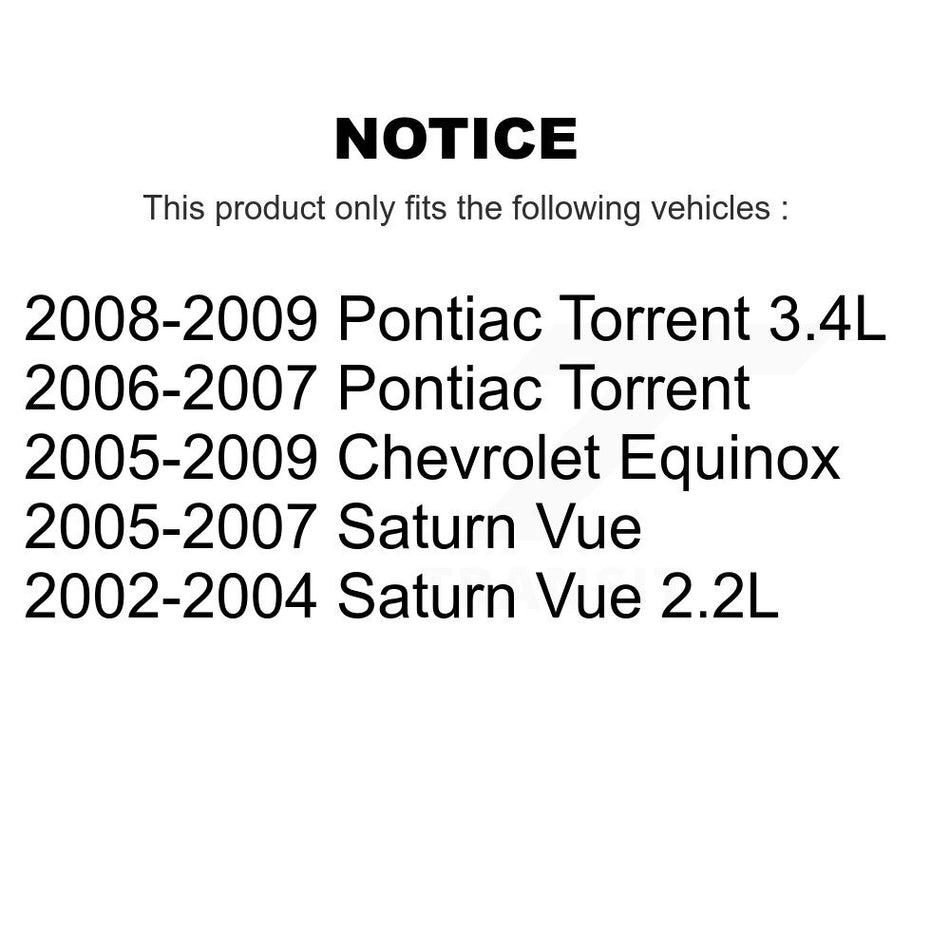 Front Suspension Control Arm And Tie Rod End Kit For Chevrolet Equinox Saturn Vue Pontiac Torrent K72-101045