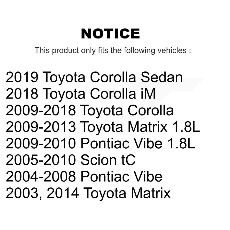 Front Suspension Ball Joints Pair For Toyota Corolla Scion tC Pontiac Vibe Matrix iM K72-101069