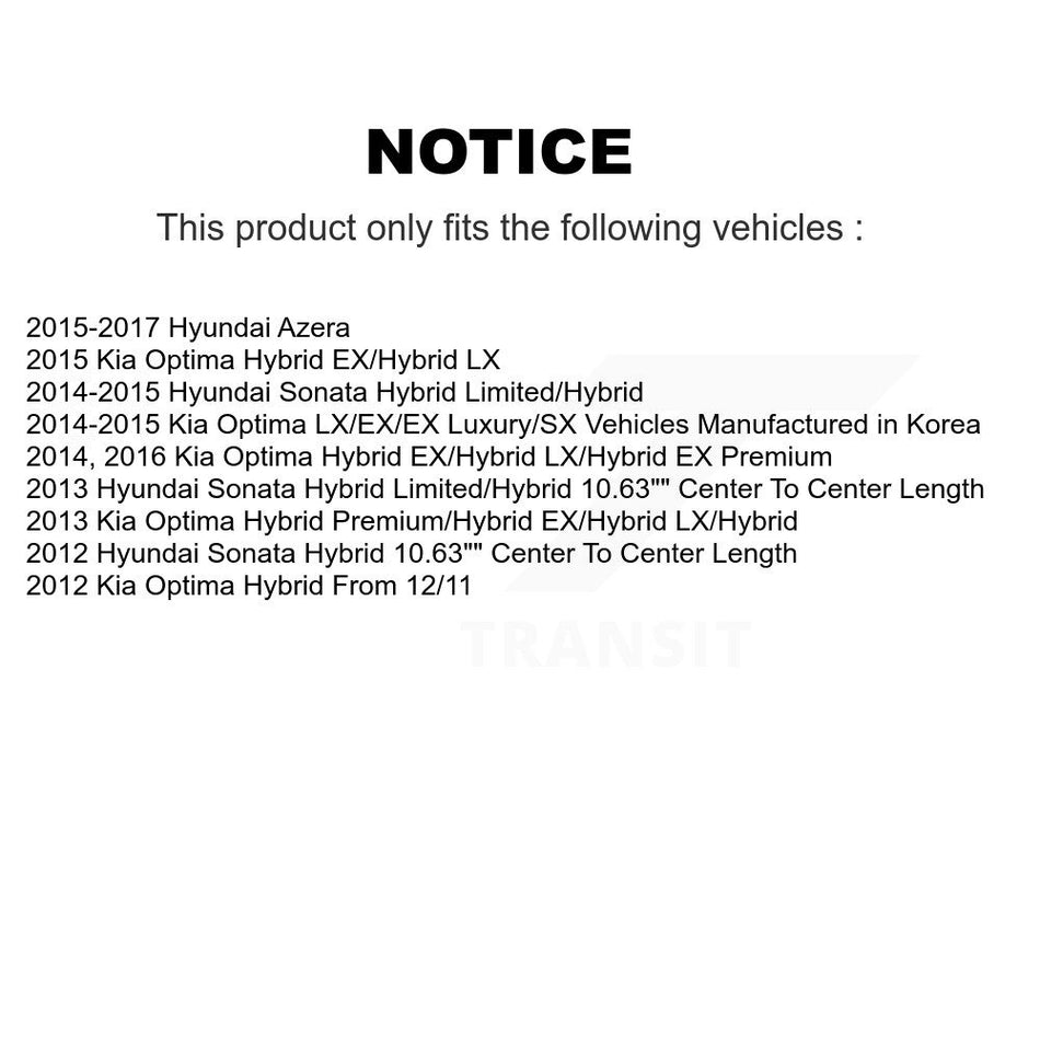 Front Suspension Control Arm And Ball Joint Assembly Link Kit For Hyundai Sonata Kia Optima Azera K72-101094