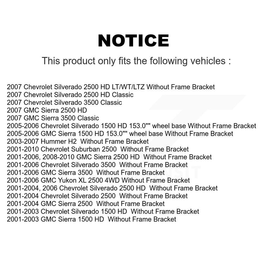 Front Control Arms Assembly And Lower Ball Joints Tie Rods Link Sway Bar Suspension Kit (13Pc) For Chevrolet Silverado 2500 HD GMC Sierra 3500 Hummer H2 Classic 1500 Suburban Yukon XL K72-101176