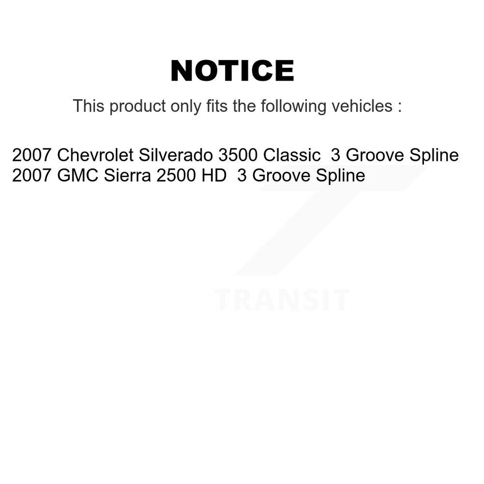 Front Control Arms Assembly And Lower Ball Joints Tie Rods Link Sway Bar Suspension Kit (13Pc) For 2007-2007 GMC Sierra 2500 HD Chevrolet Silverado 3500 Classic 3 Groove Spline K72-101179