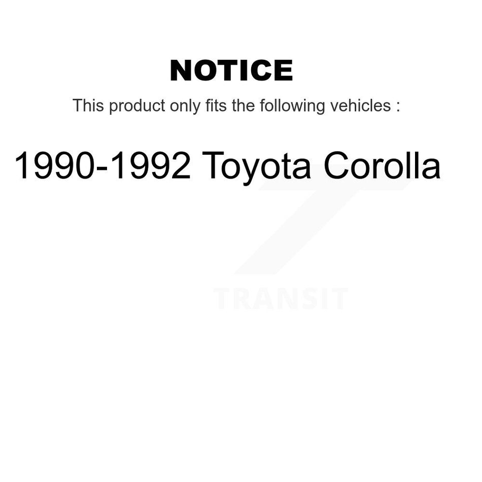 Front Rear Suspension Link Kit For 1990-1992 Toyota Corolla K72-101211