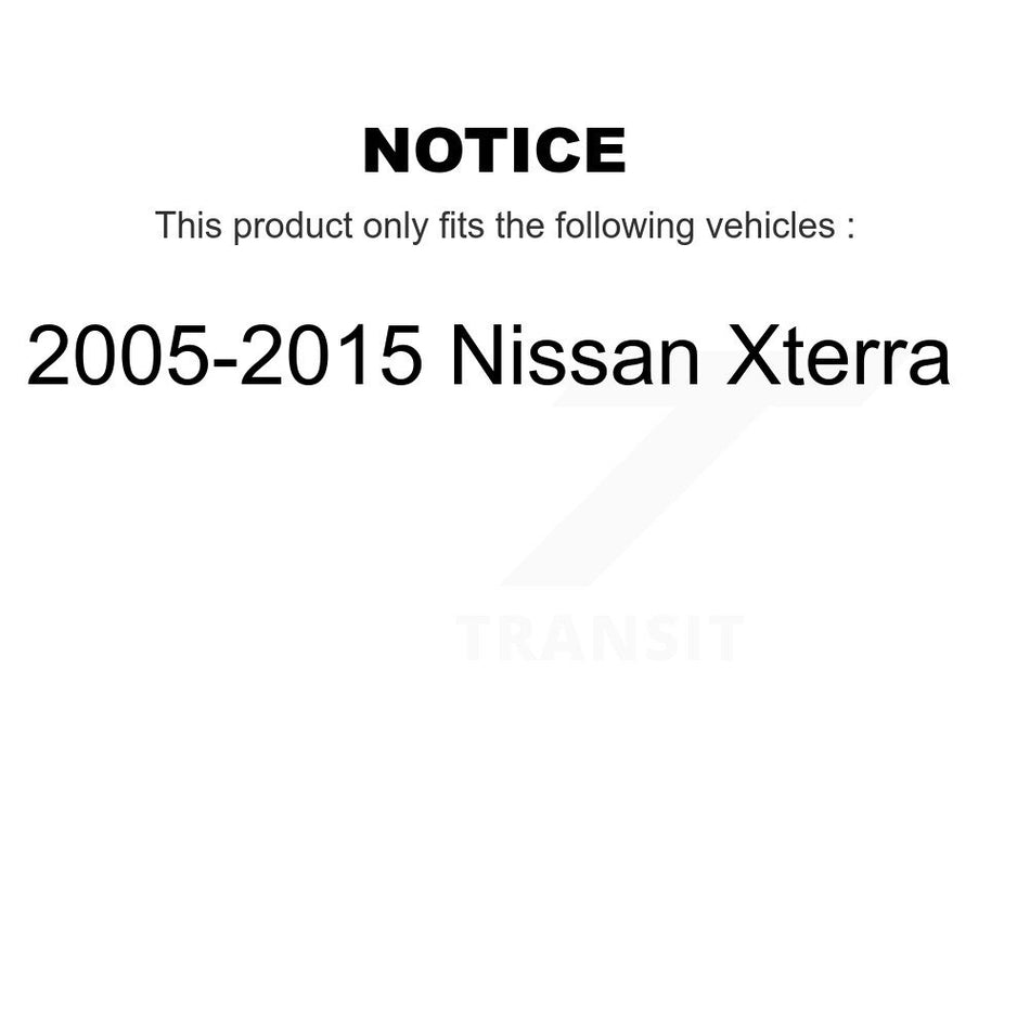 Rear Suspension Shock Absorber Pair For 2005-2015 Nissan Xterra K78-100292