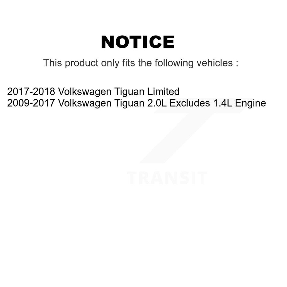 Front Complete Suspension Shocks Strut And Coil Spring Mount Assemblies Pair For Volkswagen Tiguan Limited K78A-100011