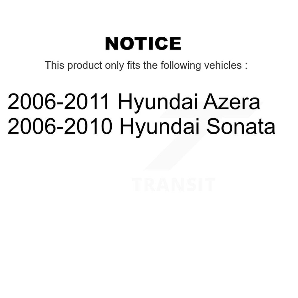 Front Complete Suspension Shocks Strut And Coil Spring Mount Assemblies Pair For Hyundai Sonata Azera K78A-100045