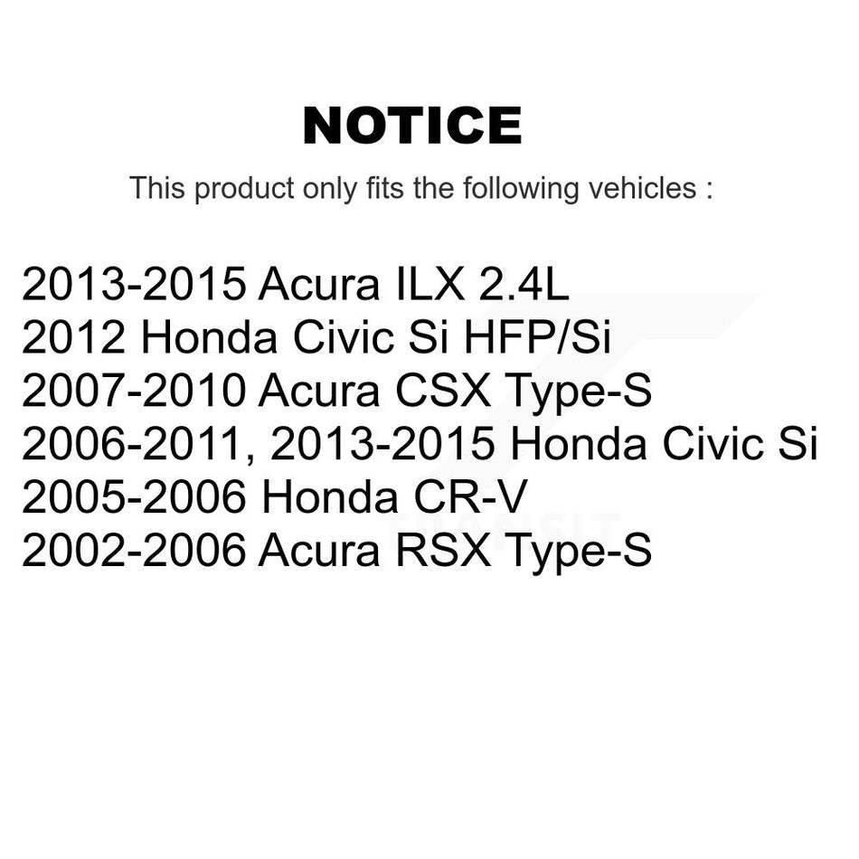 Front Disc Brake Rotors Pair For Honda Civic CR-V Acura RSX ILX CSX K8-100389